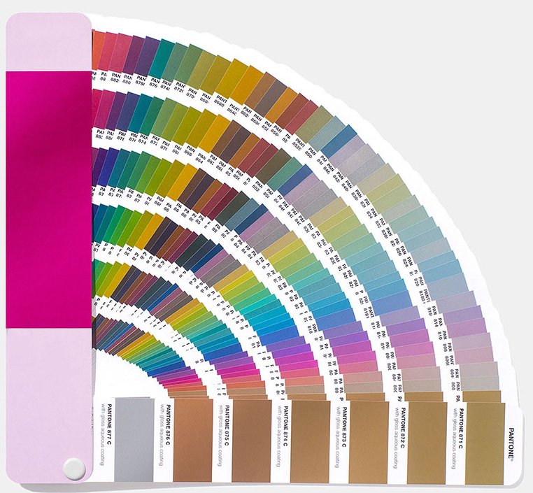 Pantone colour fan guide used for exact lanyard tape colour matching